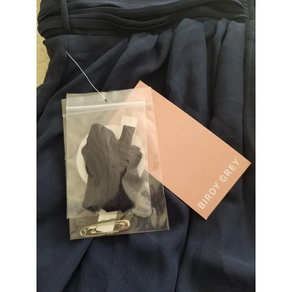 Birdy Grey Navy Blue GRACE Multi-Style Chiffon Gown Wedding Prom Formal Size M - Image 9