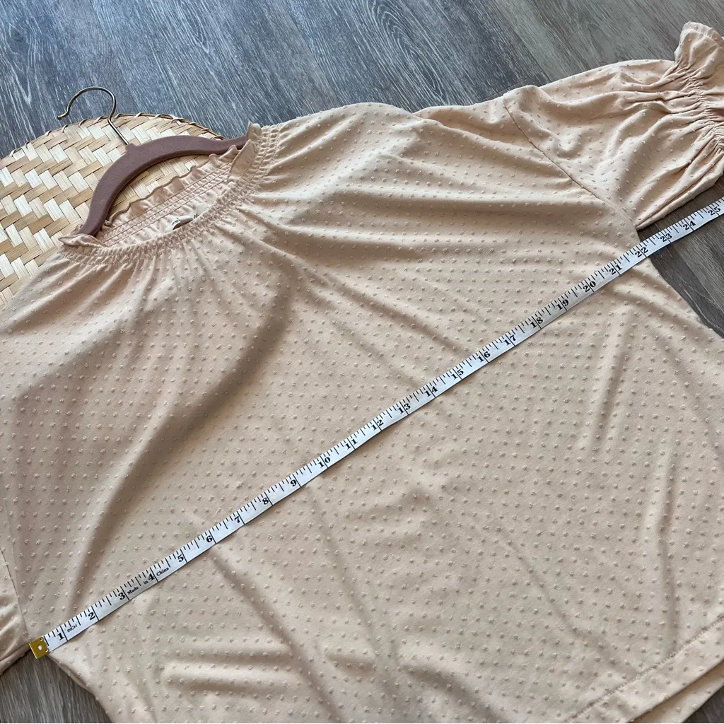 Made well cream Swiss dot ruffle blouse - Image 6