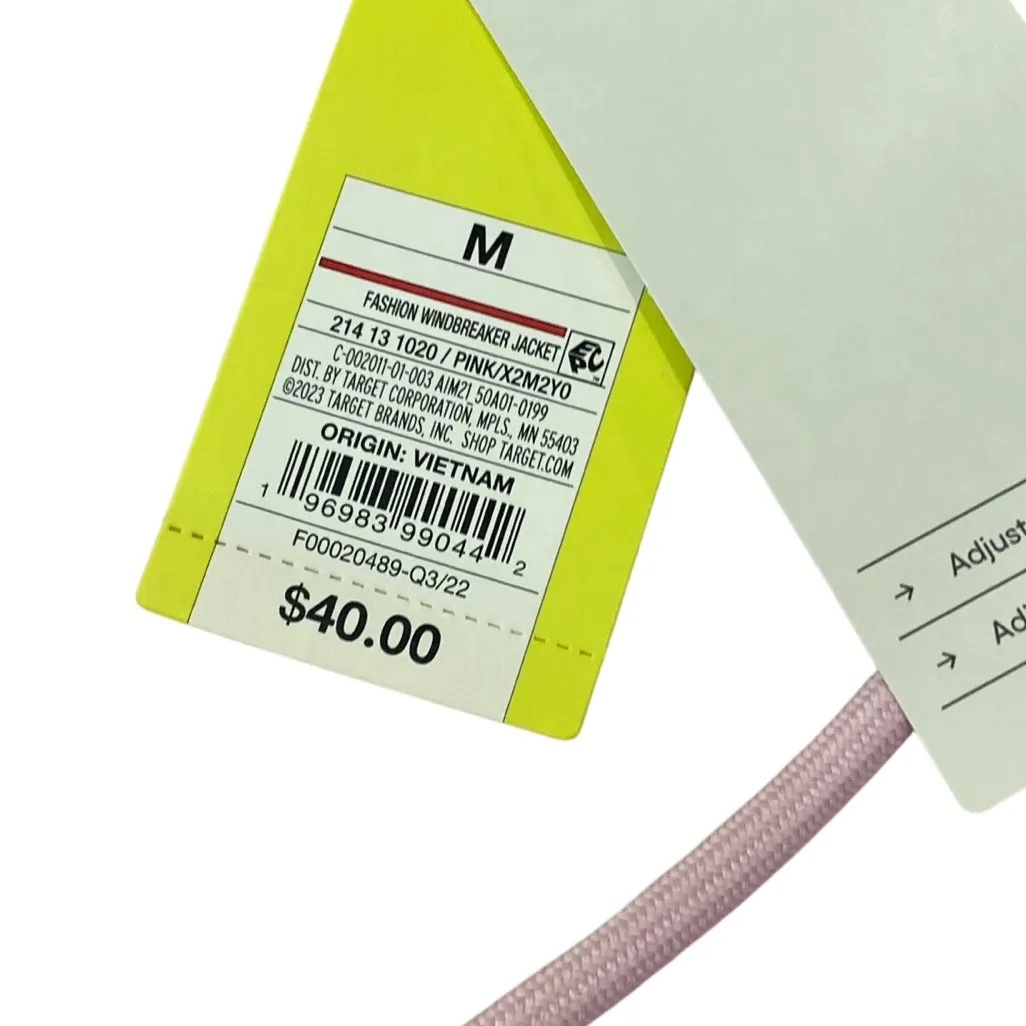 all in motion Women’s Full-Zip Windbreaker Jacket Pink
Size Medium NEW With Tags - Image 8