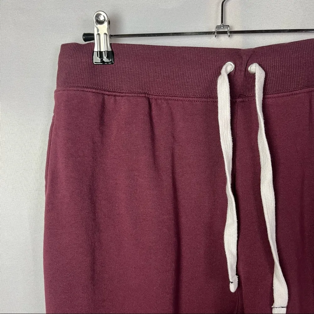 Calvin Klein Burgundy Red Terry Cotton Lounge Jogger Sweatpants L - Image 4