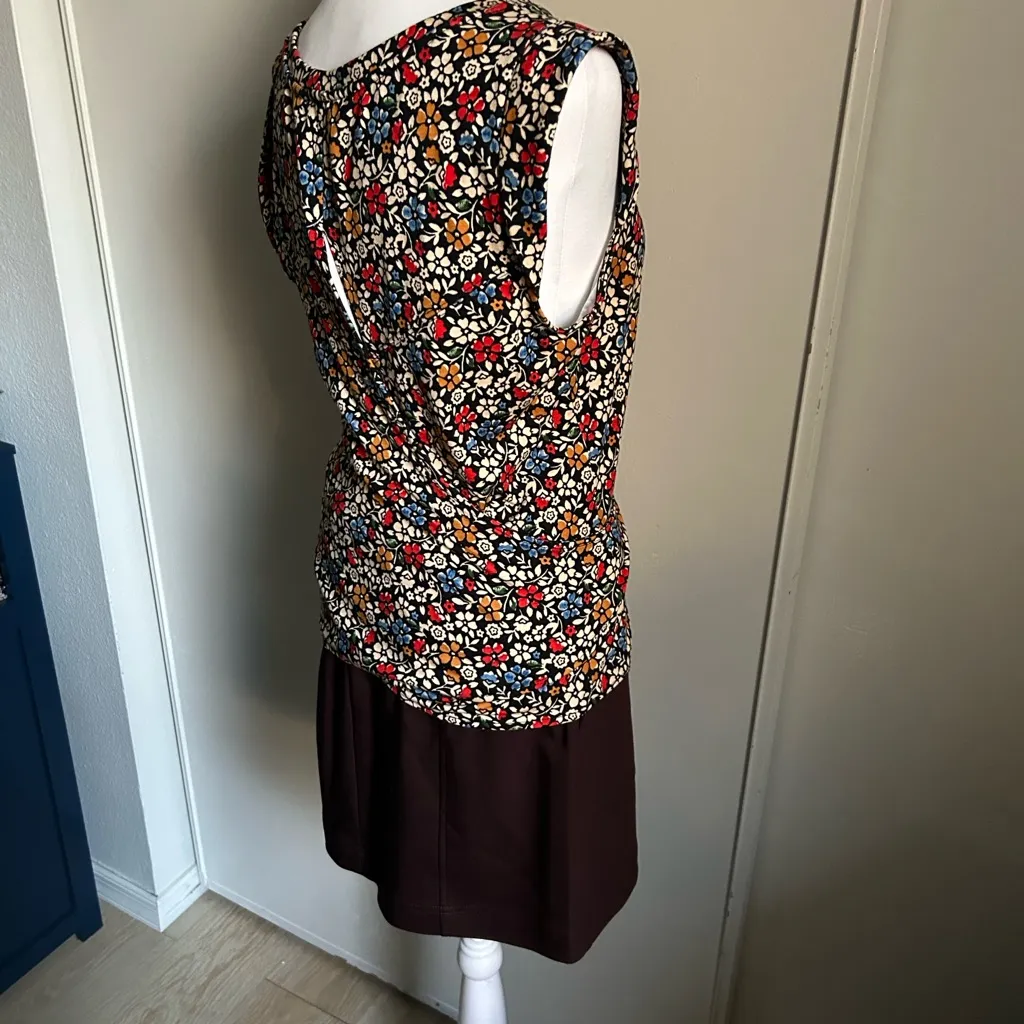 Maeve by Anthropologie Cap Sleeve Floral Print Tie Waist Back Wrap Blouse - Image 7