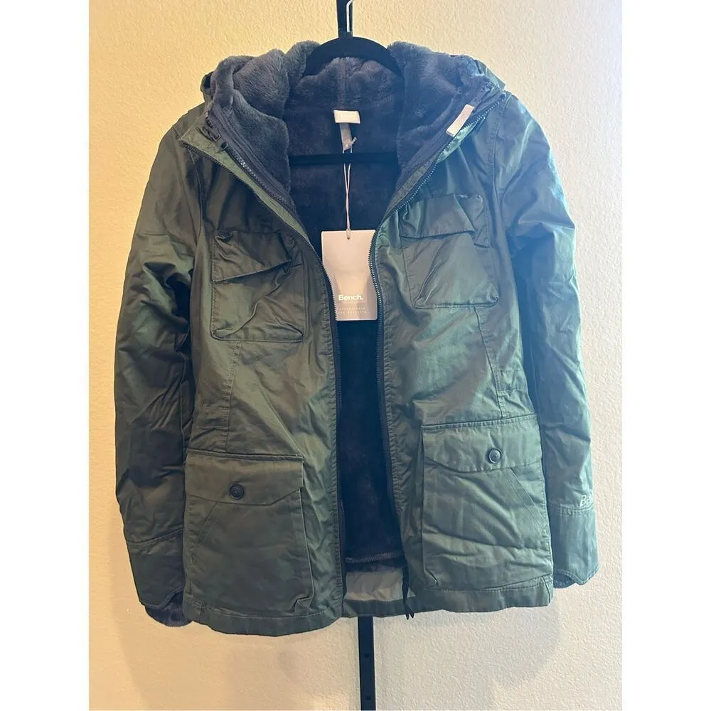 Bench Kresiel 2-in-1 Jacket in Dark Olive Green Size S - Image 2