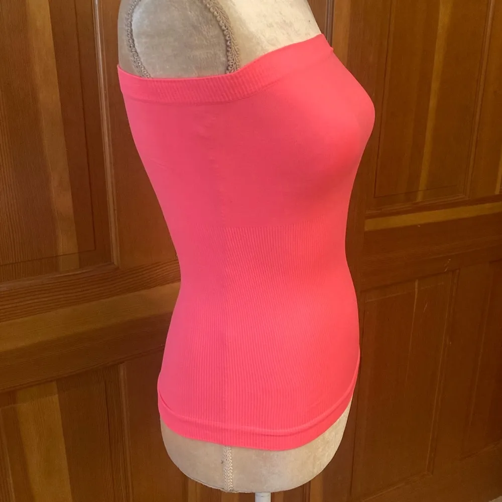 New! Vibrant Coral Pink slimming tube top. One Size Size M - Image 5