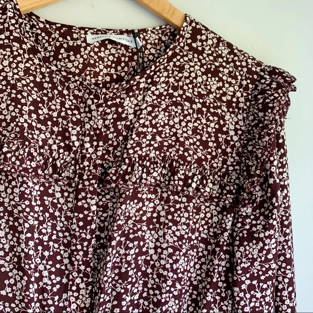 NWT Rebecca Minkoff Selandra Ruffle Floral Dress - Image 14