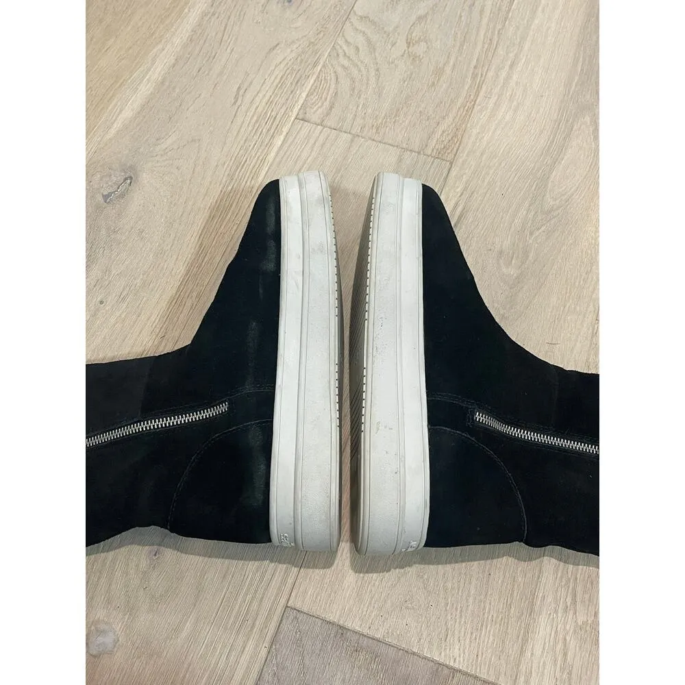 J Slides Boots Women 8.5 Black White Tristan Waterproof Platform Sneaker Bootie - Image 8