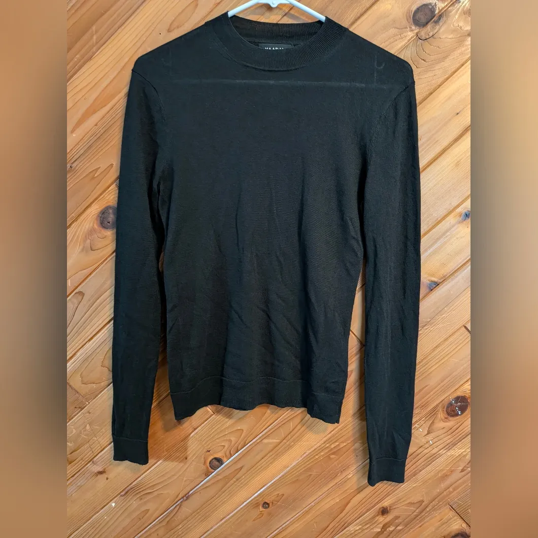 NAADAM Black Crew Neck Sweater Size Small - Image 2
