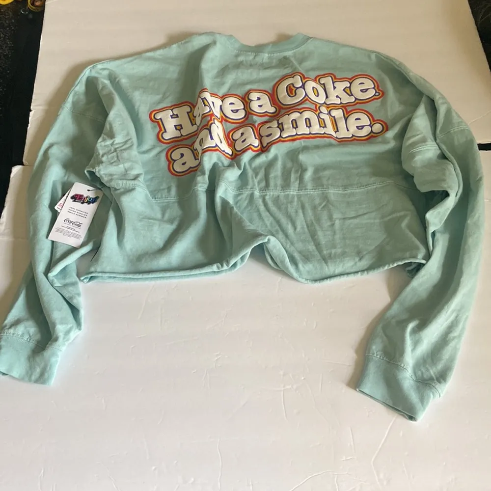 Coca Cola long sleeve crop spirit jersey Blue Size M - Image 13