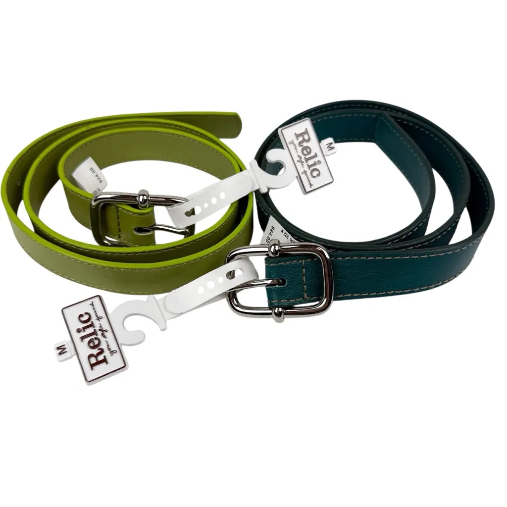 NWT Relic Belt Lot of 2 Lime Green Teal Size Medium - Image 2