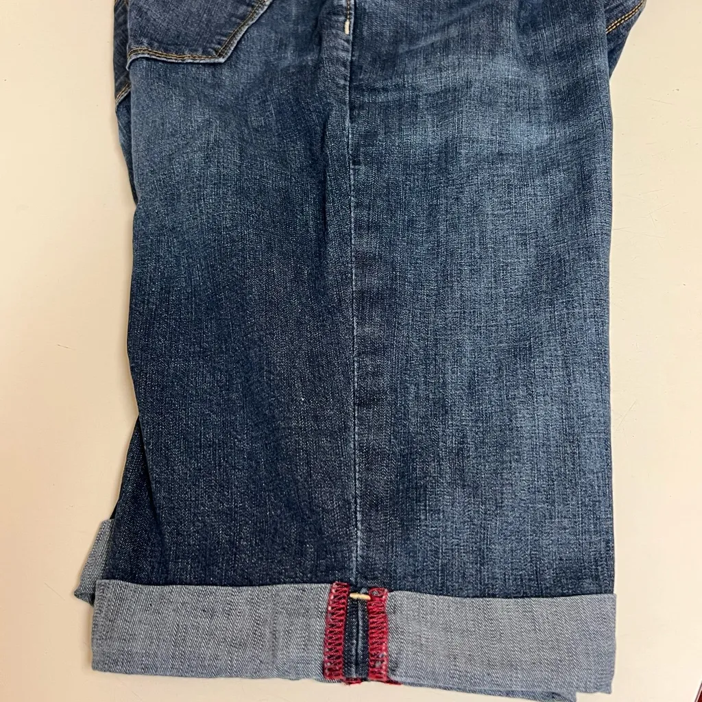 Banana Republic Dark Wash Denim Bermuda Shorts - Size 8 - VGUC - Image 4