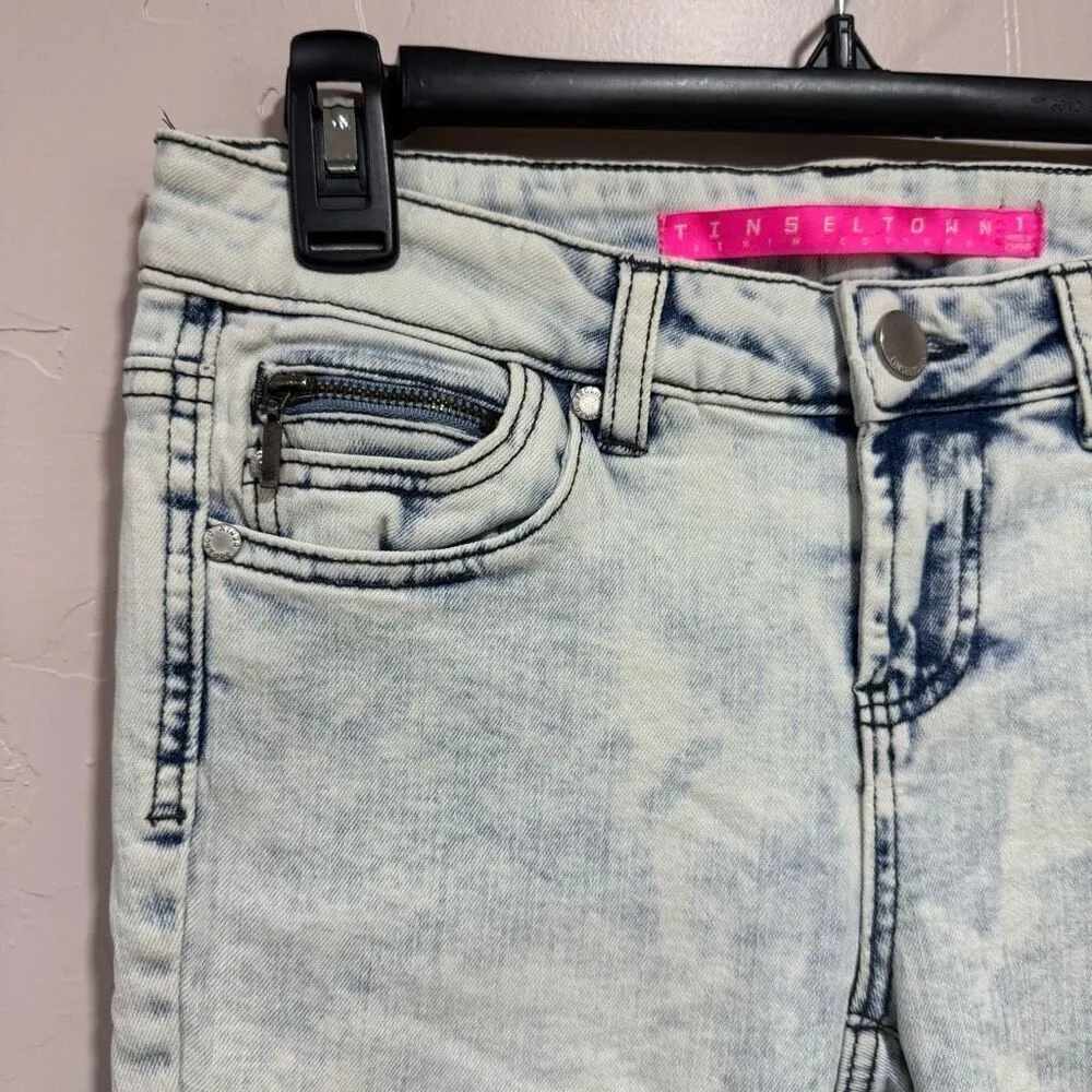 Tinseltown  Size 1 Raw Hem Denim Jeans - Image 5