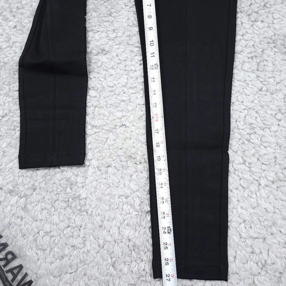 Betabrand Black Power Down Pants Skinny Yoga Size Small Elastic Waist Pull On - Image 8