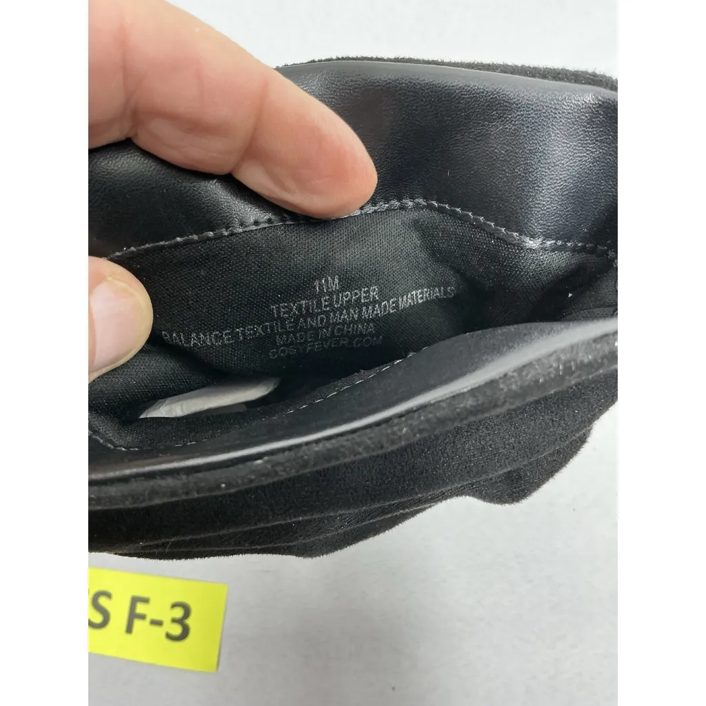 Womans Cosy Fever Pullon Booties 11 M Black Pointed Toe Slouched Kitten Heel - Image 7