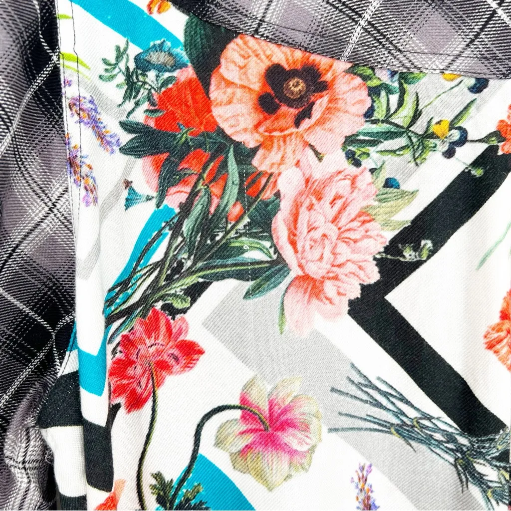 NWT Tolani Collection Neicy Plaid Floral‎ Button Down Top 1X - Image 8