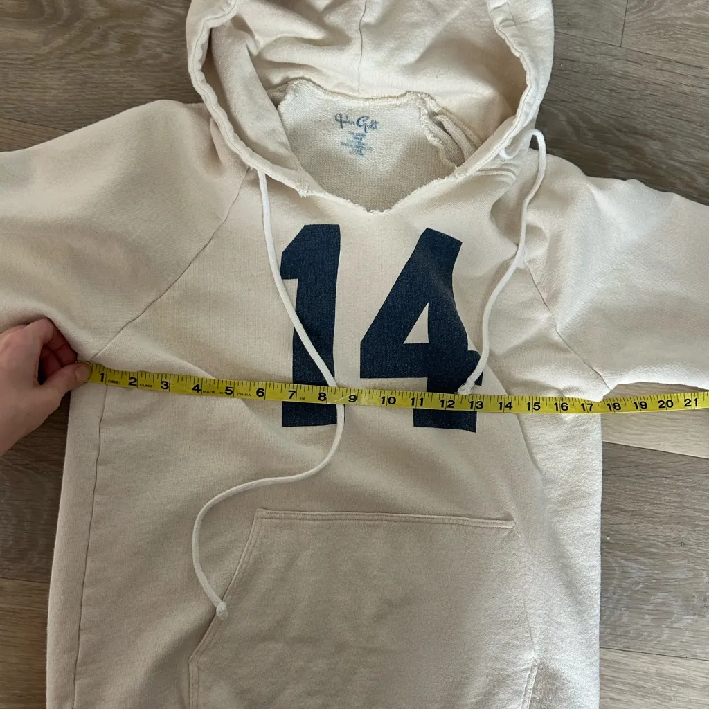 Brandy Melville Cream “14” Hoodie - Image 4