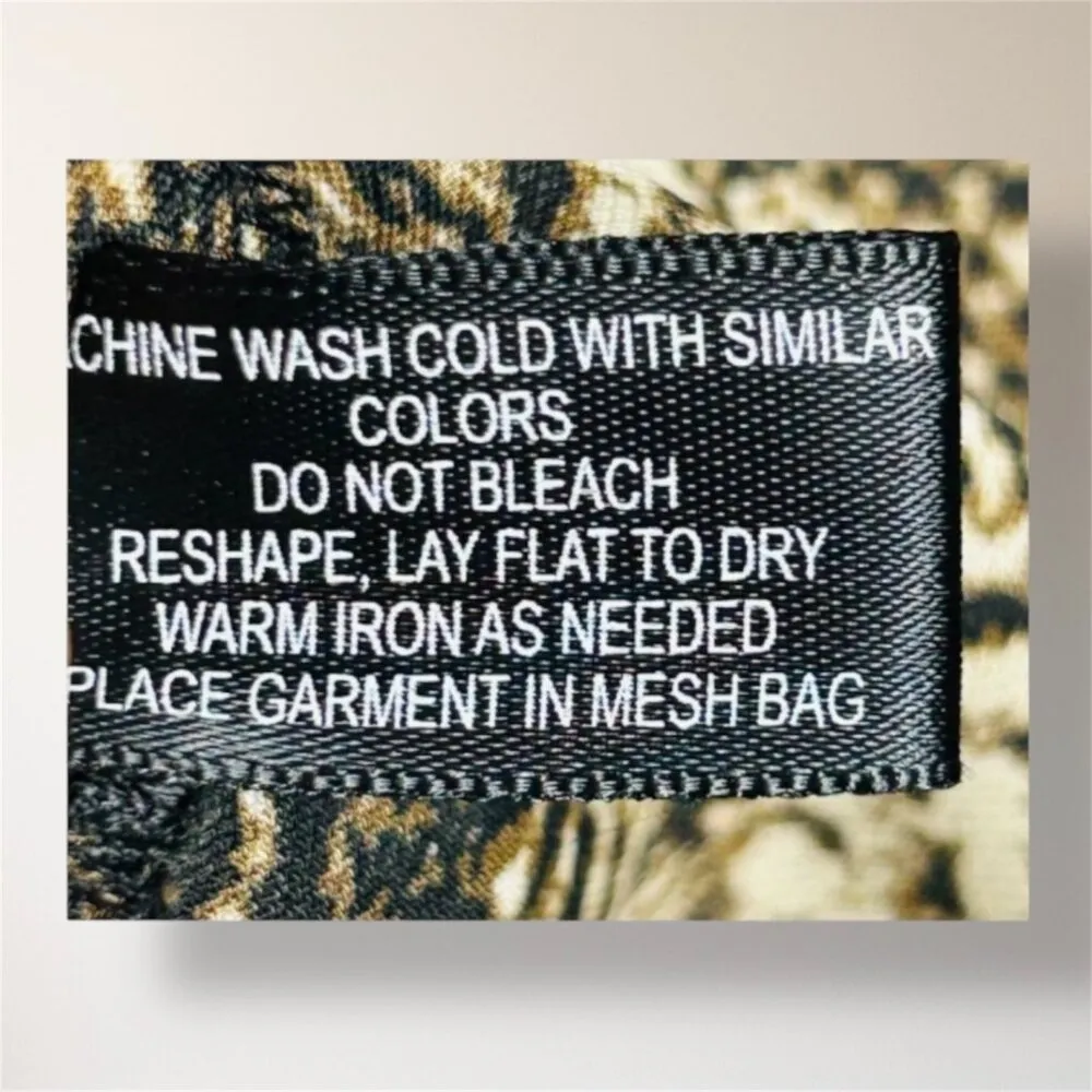 Boston Proper M Snake Print Satin Wrap Blouse Belted Long Sleeve Dressy Top - Image 6