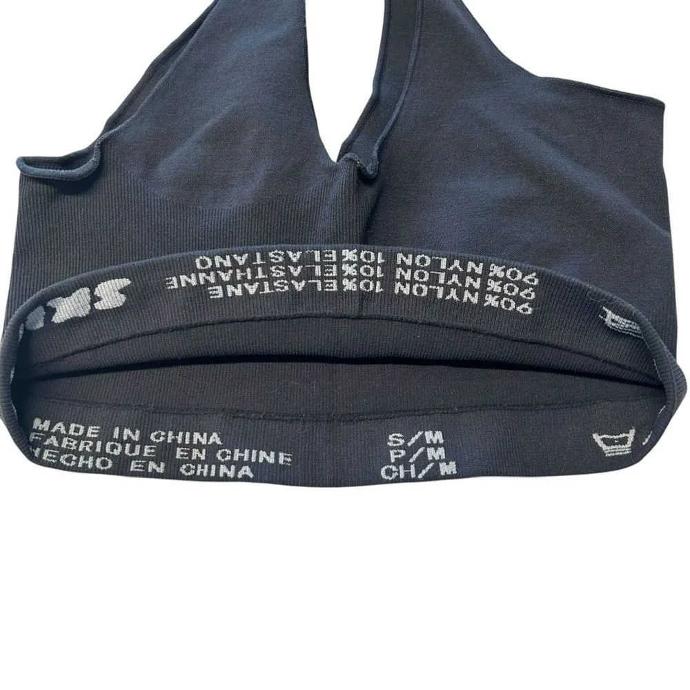 Skims Women’s S/M Seamless Compressive Bralette Charcoal Gray Basic‎ Essential - Image 5