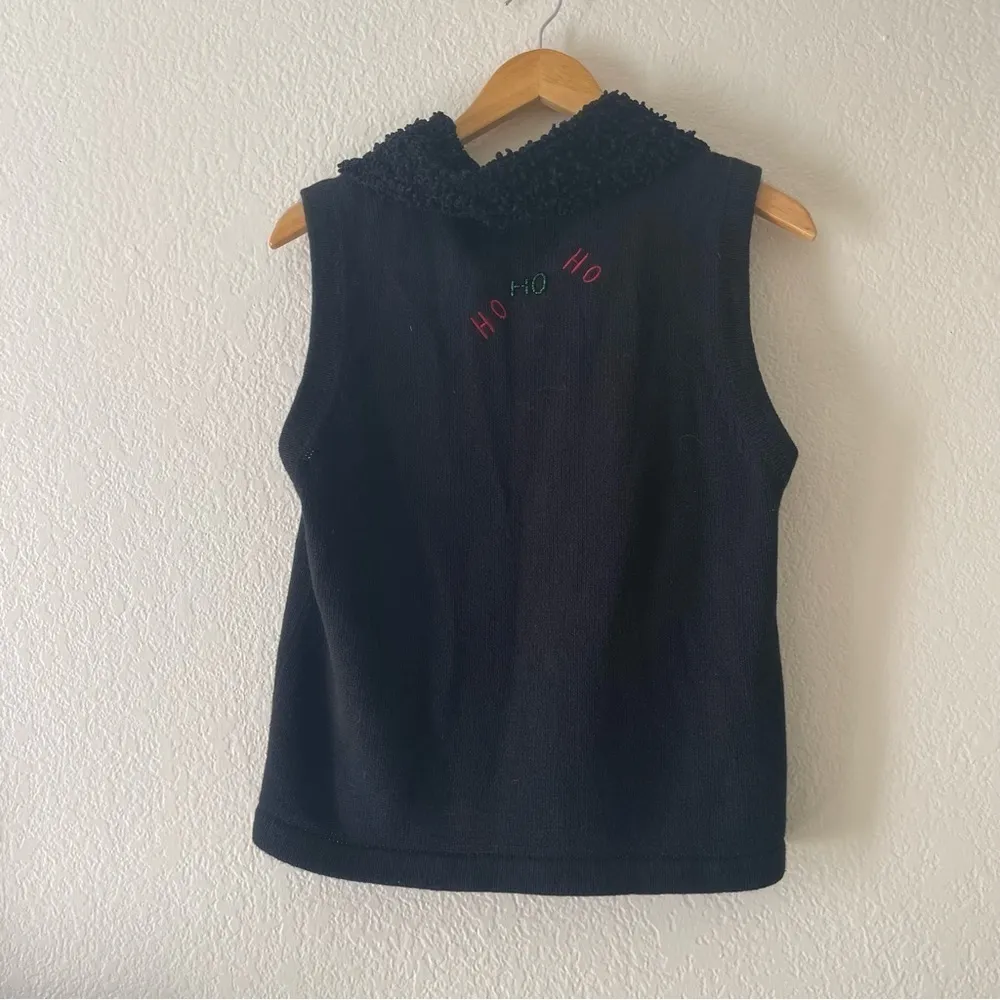Christmas Sweater Vest with removable collar ugly Christmas sweater Black Size undefined - Image 7