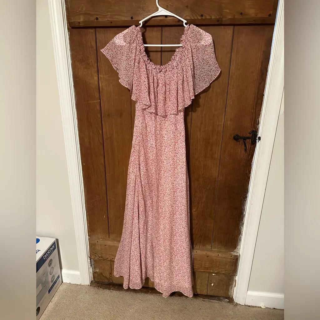 Loveshackfancy Evelyn maxi dress floral pink - Image 5