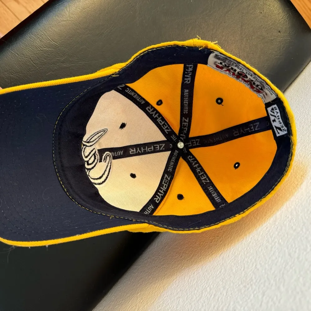 Vintage 1990’s Athletic Zephyr the Z hat Yellow CAL Cap Hat Size 7 1/4 unisex - Image 10