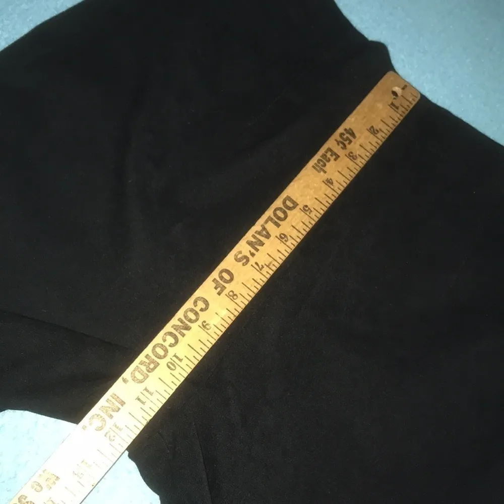 CHEROKEE faux suede black high rise pleated stretchy straight leg NEW size M - Image 5