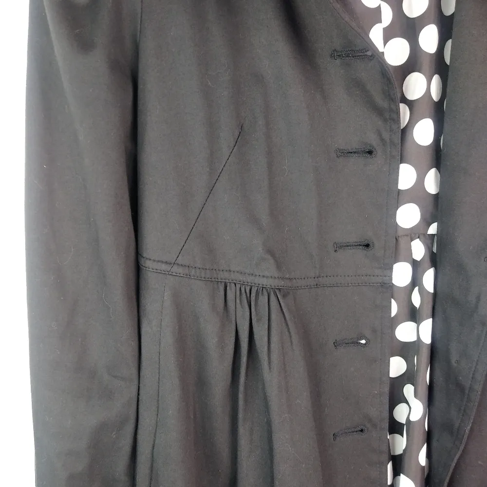 Forever21 M Black Coat Polka Dot Lining - Image 12