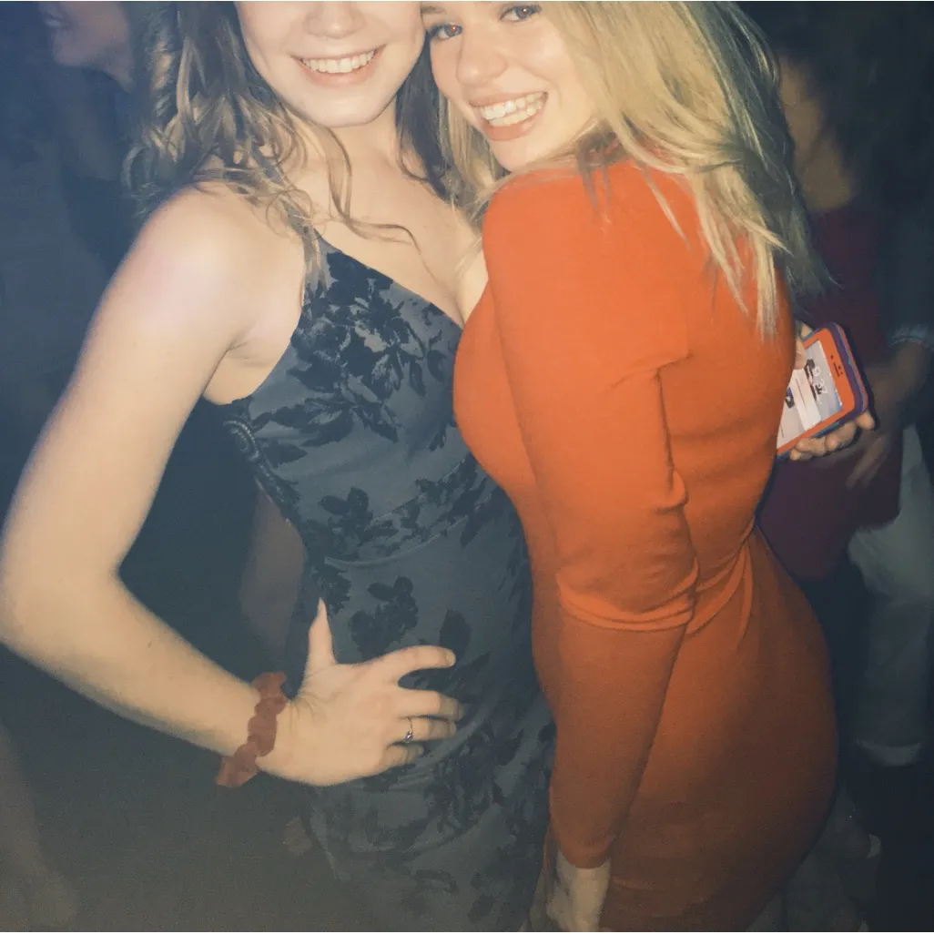 Grey and black velvet floral cocktail dress - Image 4