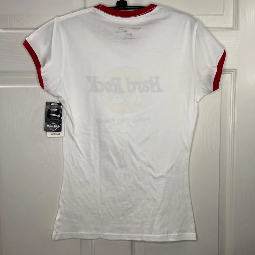 Hard Rock Cafe New Orleans Short Sleeve Knit Tee Women's Size Small Cotton NEW - Image 3