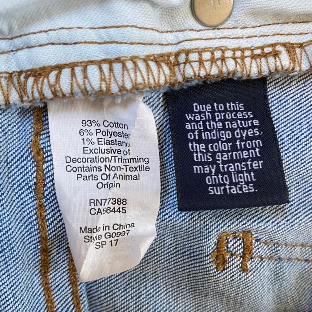 Madewell Cali Demi Boot Jeans 26 Chewed Hem- Cropped High Rise Button Front -EUC - Image 7