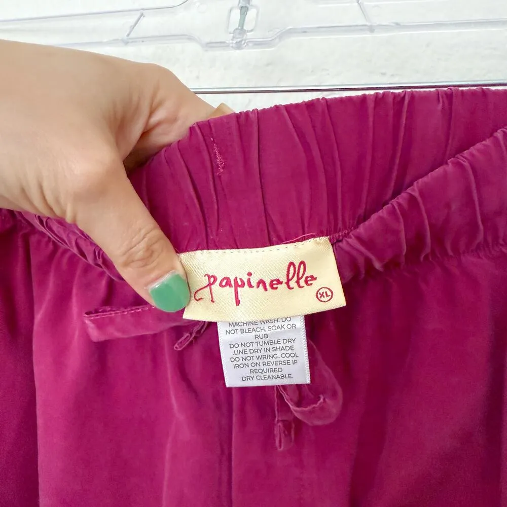 [Papinelle] Pink Tencel Elastic Waist Cuffed Amelie Boxer Short Pajamas Size XL - Image 12