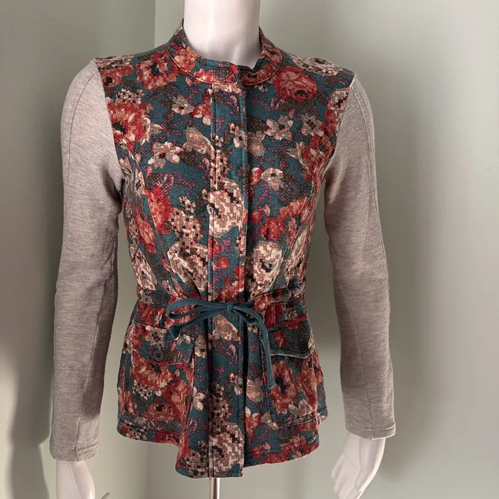 ANTHROPOLOGIE Saturday Sunday Delwyn Floral Jacket XS - Image 4