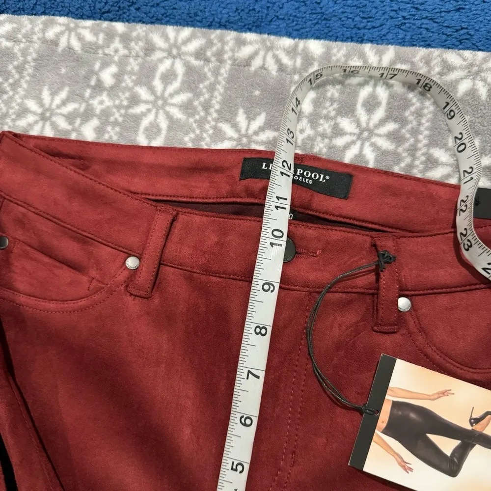 Stitch Fix Liverpool Madonna Skinny Suede Legging Burgundy Deep Henna Size 10/30 Red - Image 10