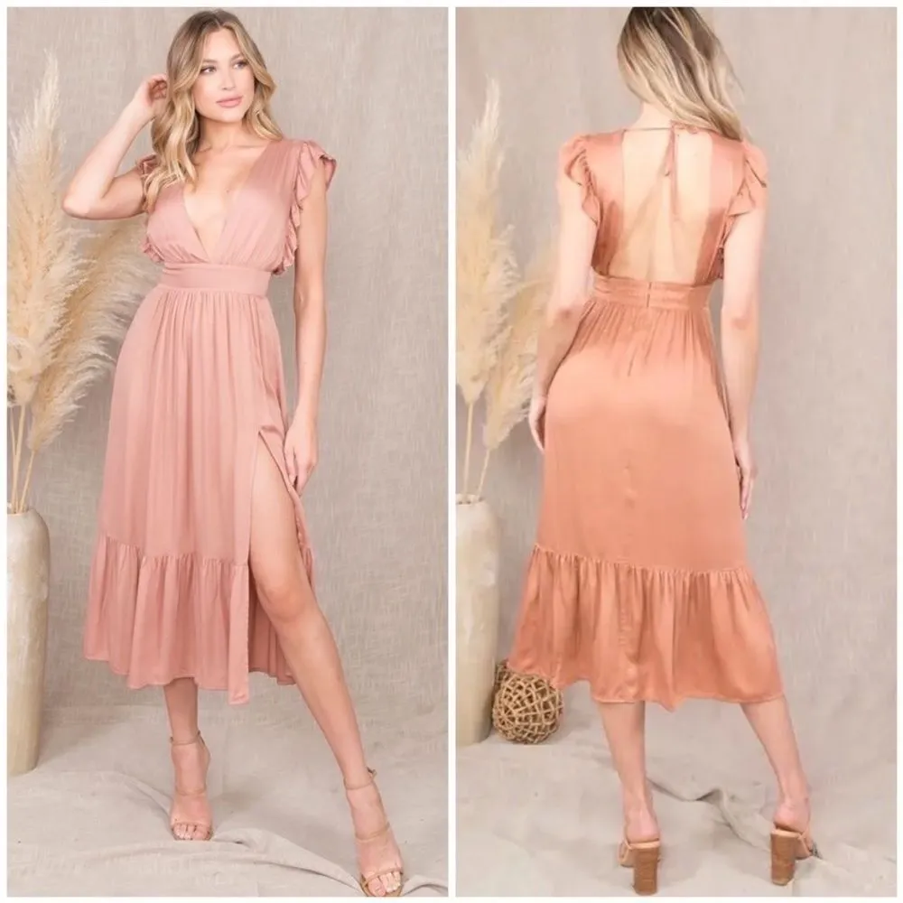 NWT MIDI dress Pink - Image 2