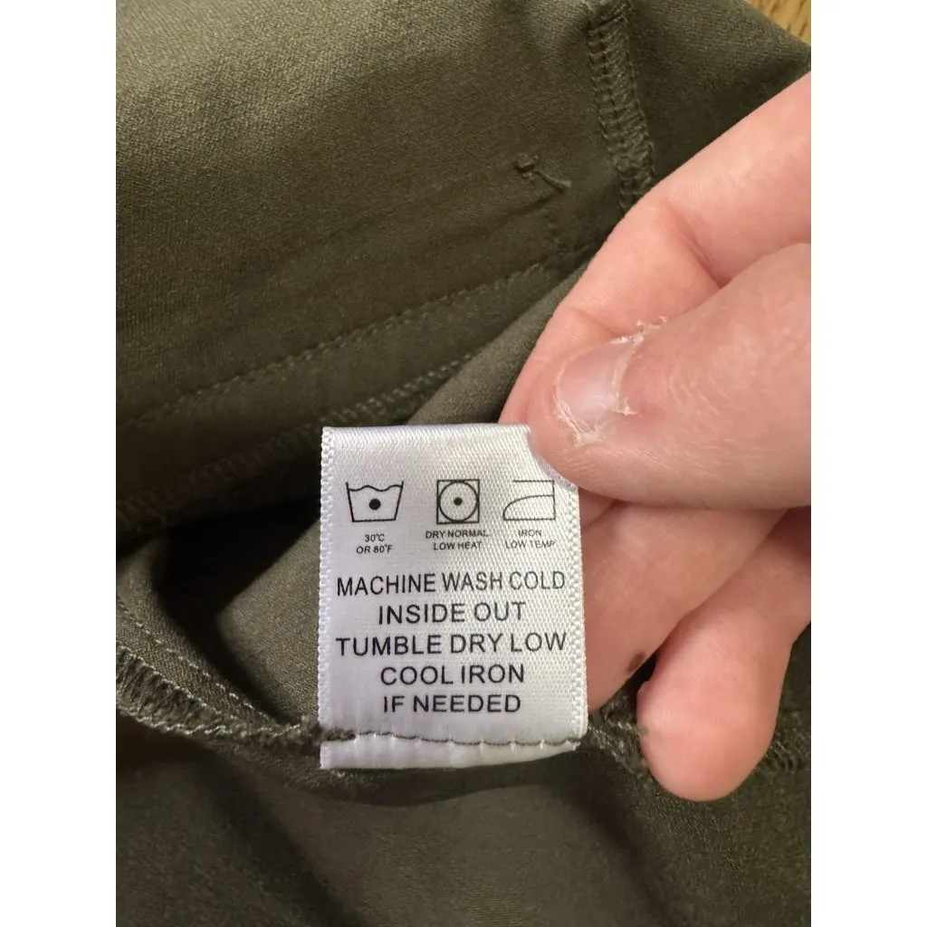 Eden‎ Society Jacket Women Size Large Green Utility Jacket Cargo Streetwear City - Image 11