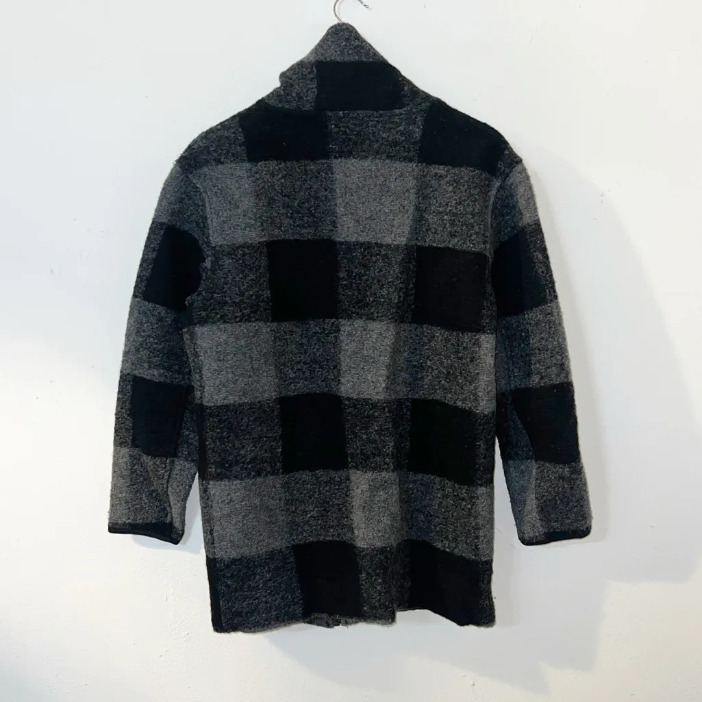 Roots wool blend black gray Seymour full zip women’s Shacket - Image 6