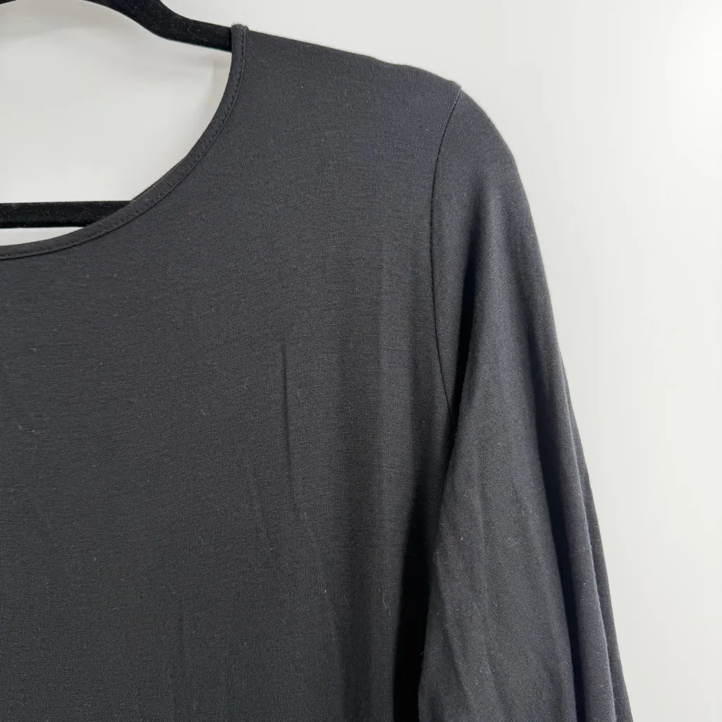 Comfy USA colorblock panel maxi dress plus size 1X black taupe modal soft - Image 2