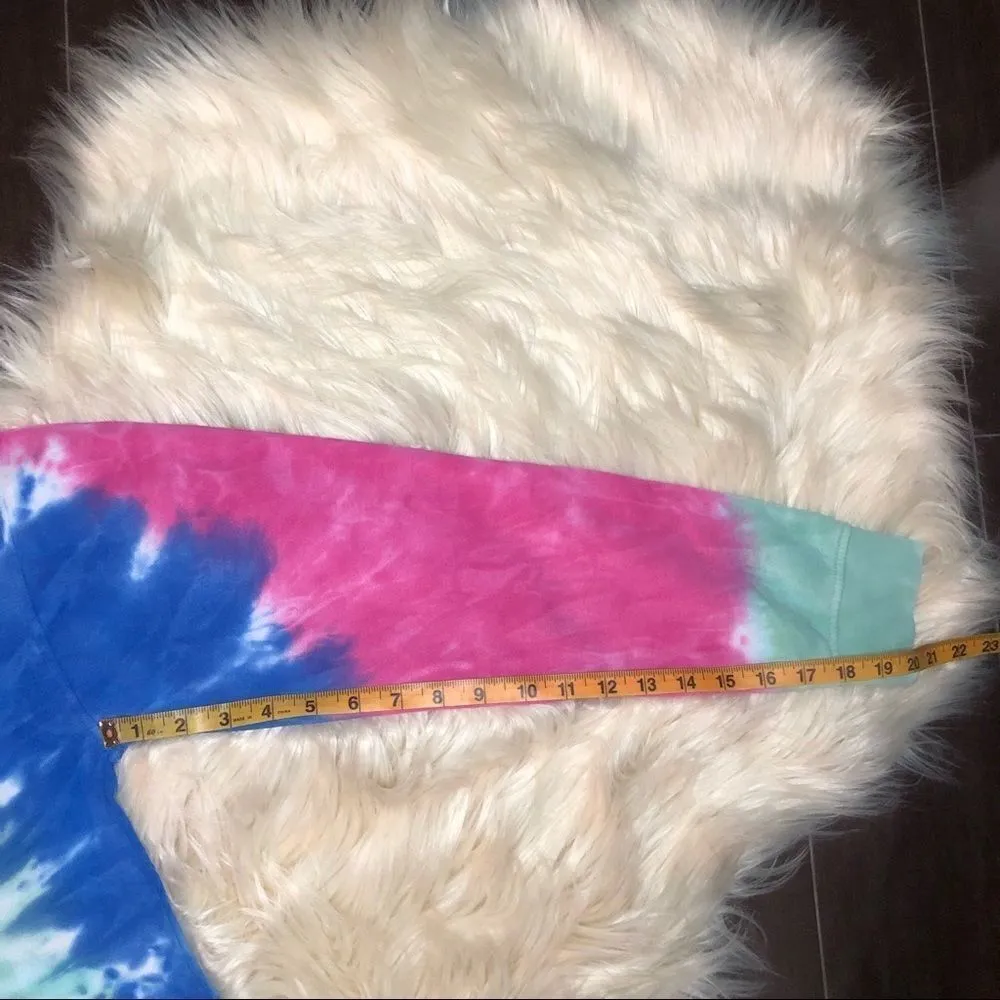 Vans tie dye crop sweatshirt sz Large - Image 9