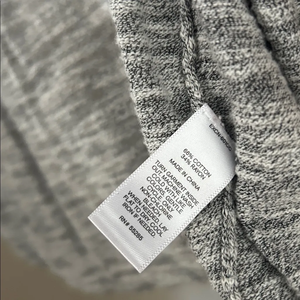Express Light Grey Open Cardigan, Medium - Image 3