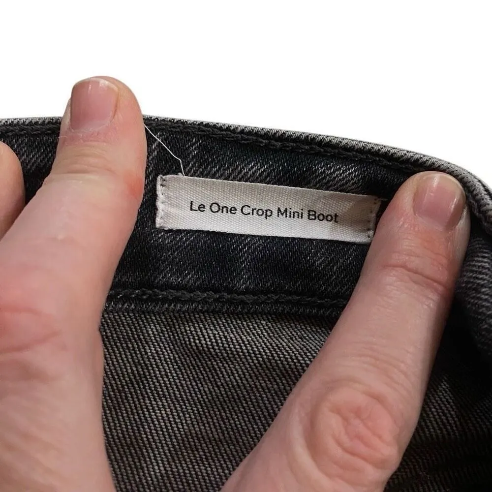 Frame gray wash  washed Le one crop mini boot size 2 - Image 9