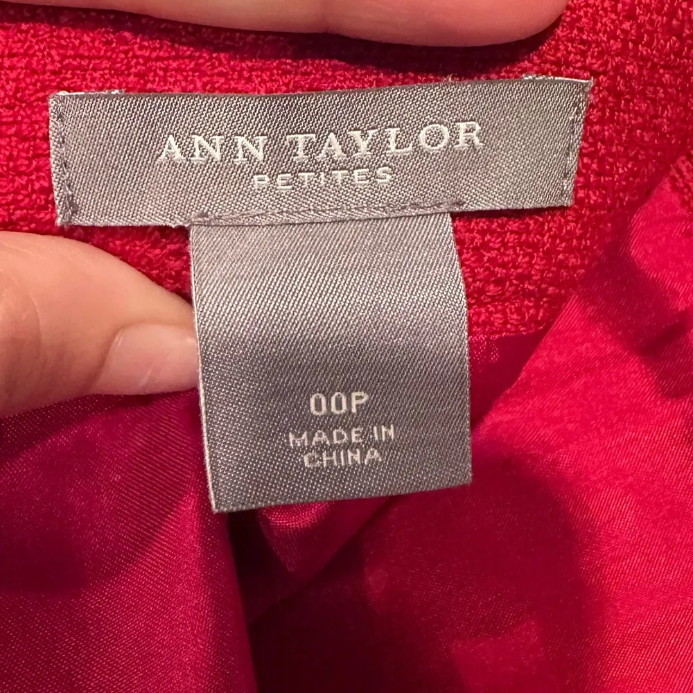 NWT Ann Taylor‎ Red Wool Pencil Skirt Size 00 Petite - Image 4