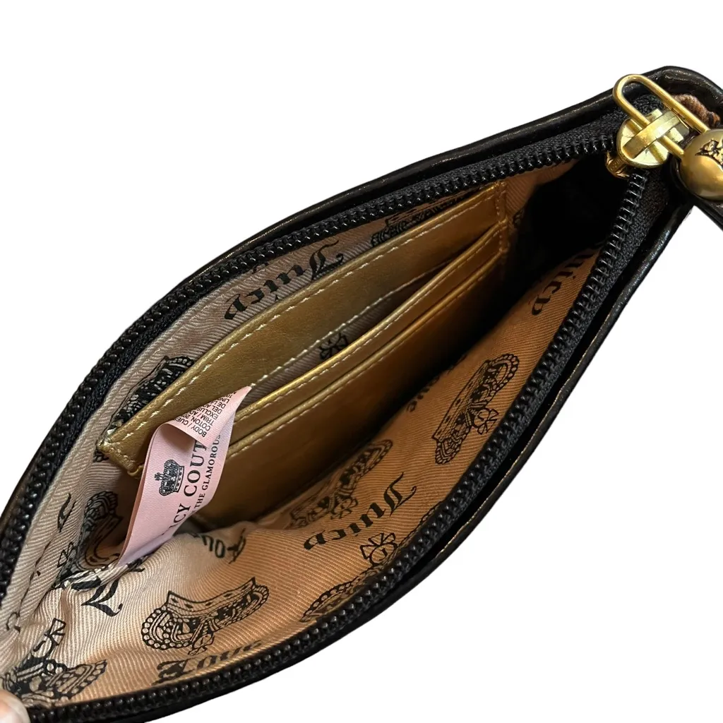 Juicy Couture Black Terry Wristlet - Image 11
