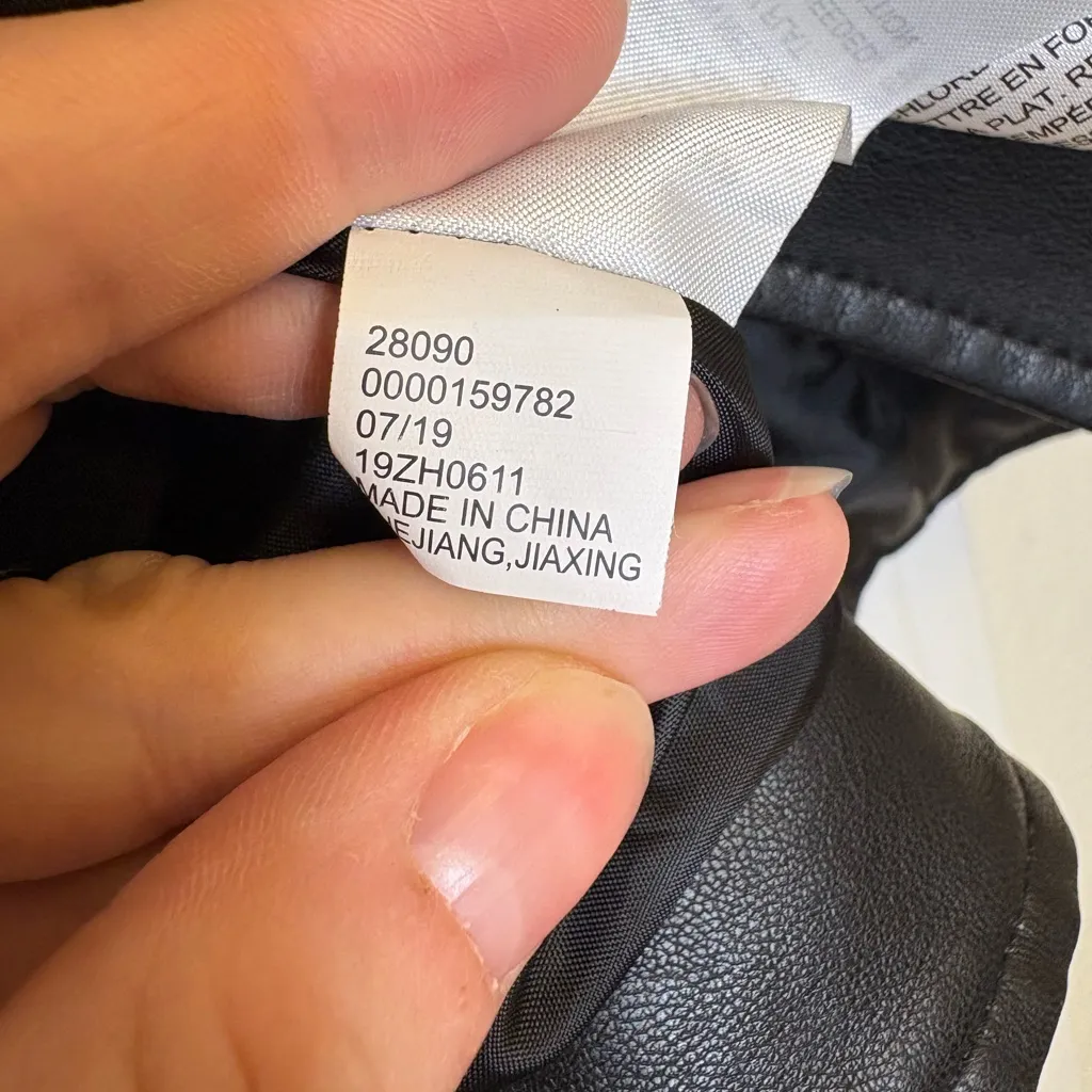 Riverdale South Side Serpents Faux Leather Moto Jacket Cropped Biker S/M - Image 4