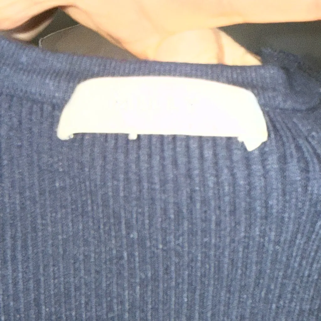 Milly Sleeveless Surplice Top in Navy - Image 3