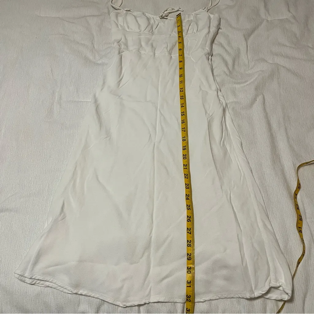 Wilfred Aritzia  Ivory Bellow Midi Dress - Image 7