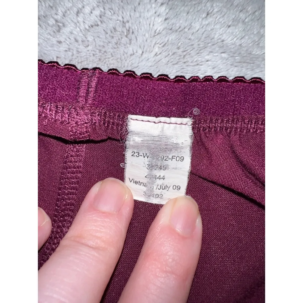 Women's REI Burgundy Base Layer Leggings SMALL Purple - Image 6