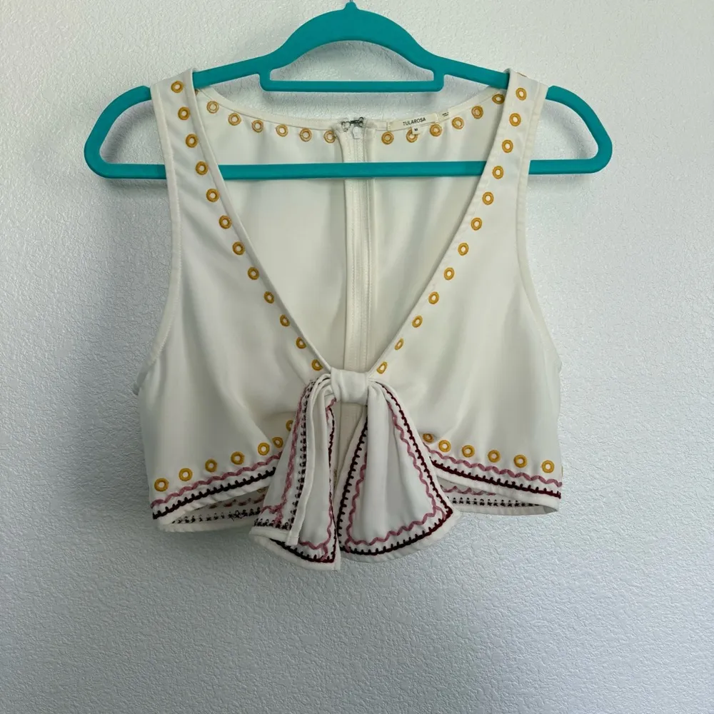 Tularosa Tavi Crop Top in Ivory Medium - Image 2