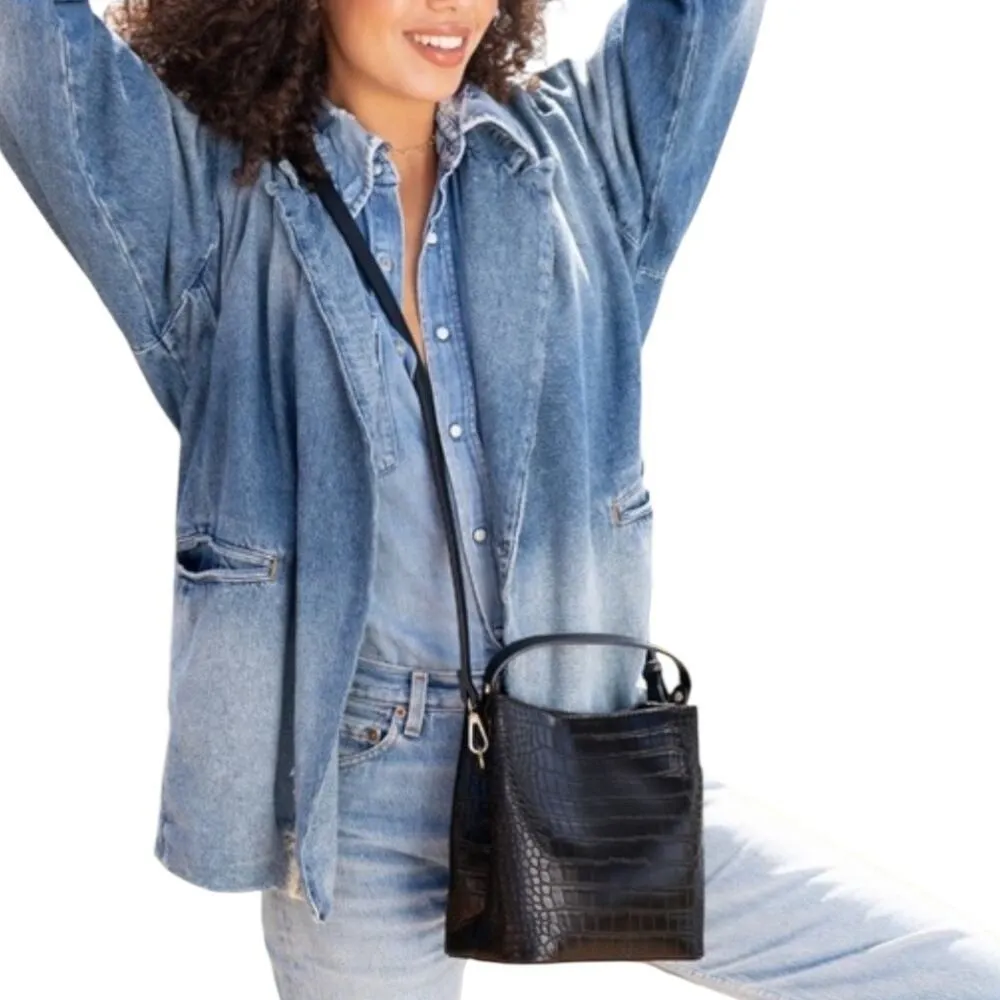 New Women’s AOTA Elena Bucket Bag Black - Image 2