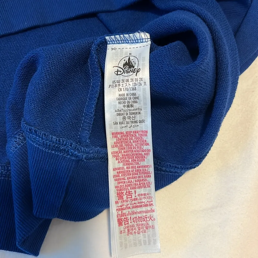 Disney Parks Walt Disney World Donald Duck Crewneck Sweatshirt Royal Blue 2XL - Image 6