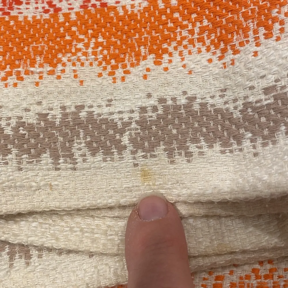 Alice + Olivia striped cutout tweed mini dress Size 4 Orange Cream Gray Stripe - Image 10