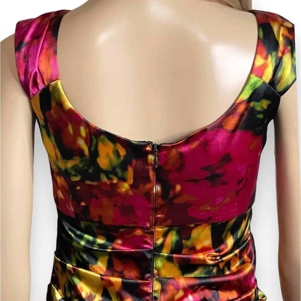 London Style Nights Party Floral Sleeveless Midi Dress Size 8 (Fits like a 4/6) - Image 10