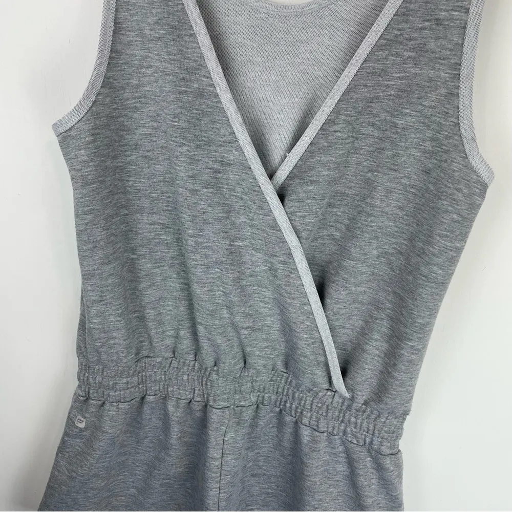 Fabletics Lounge Romper One Piece Athleisure Sz Medium Heathered Grey - Image 6